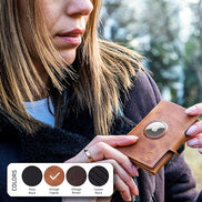 Geldbörse AirTag 'Verona' - Leder-Wallet mit AirTag- & Münzfach