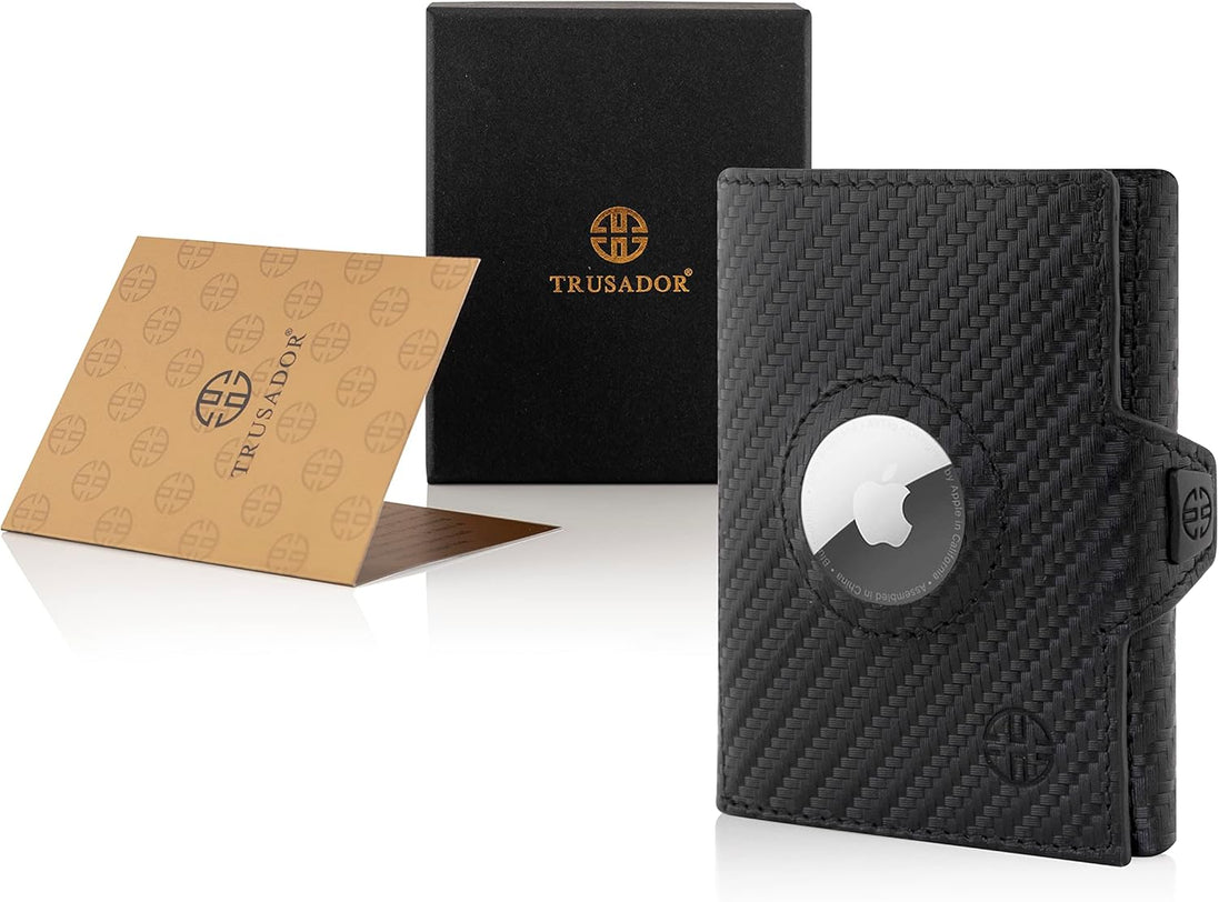 Geldbörse AirTag 'Verona' - Leder-Wallet mit AirTag- & Münzfach