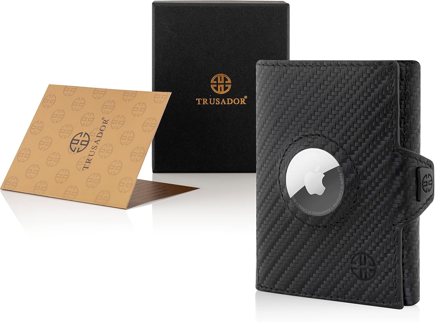Geldbörse AirTag 'Verona' - Leder-Wallet mit AirTag- & Münzfach
