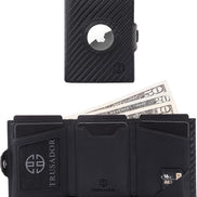 Geldbörse AirTag 'Verona' - Leder-Wallet mit AirTag- & Münzfach