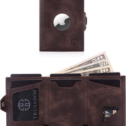 Geldbörse AirTag 'Verona' - Leder-Wallet mit AirTag- & Münzfach