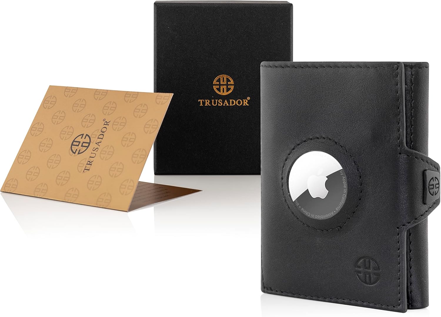 Geldbörse AirTag 'Verona' - Leder-Wallet mit AirTag- & Münzfach