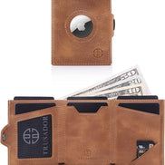 Geldbörse AirTag 'Verona' - Leder-Wallet mit AirTag- & Münzfach