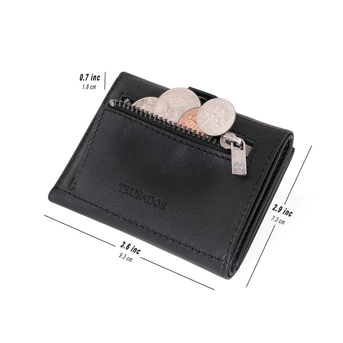 Geldbörse AirTag 'Verona' - Leder-Wallet mit AirTag- & Münzfach