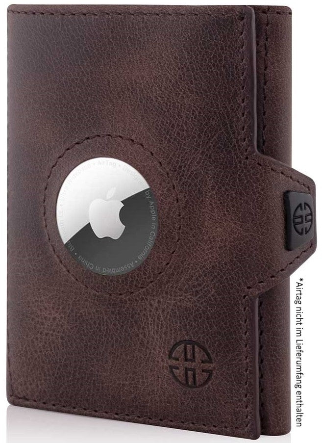 Geldbörse AirTag 'Verona' - Leder-Wallet mit AirTag- & Münzfach