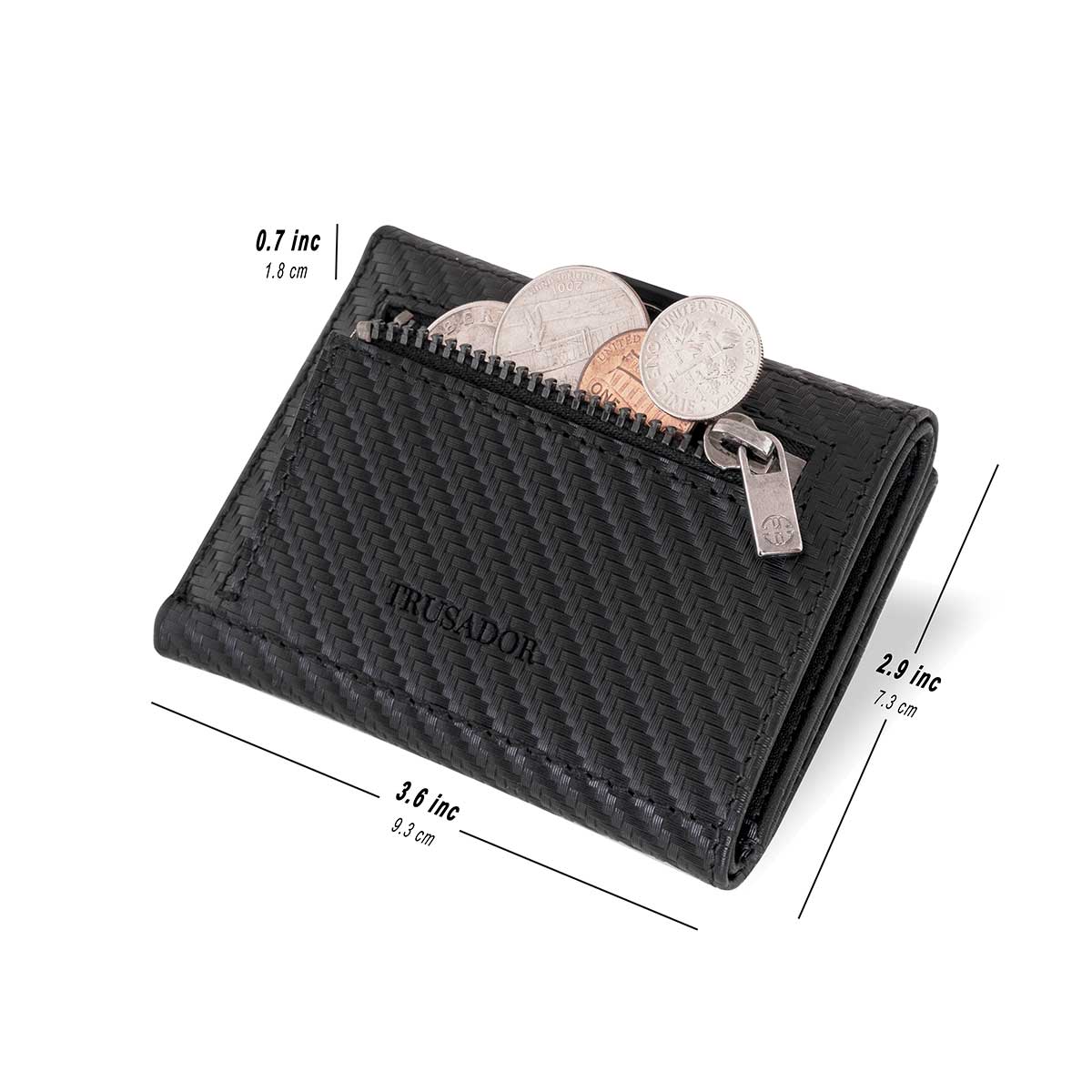 Geldbörse AirTag 'Verona' - Leder-Wallet mit AirTag- & Münzfach