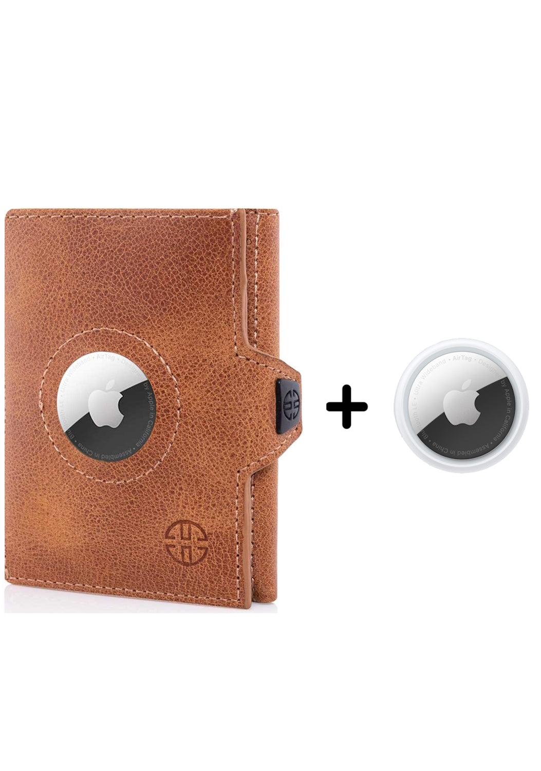 Geldbörse AirTag 'Verona' - Leder-Wallet mit AirTag- & Münzfach