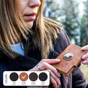 Geldbörse AirTag 'Verona' - Leder-Wallet mit AirTag- & Münzfach